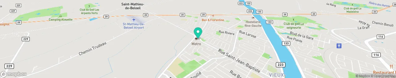 borne de recharge sur la carte