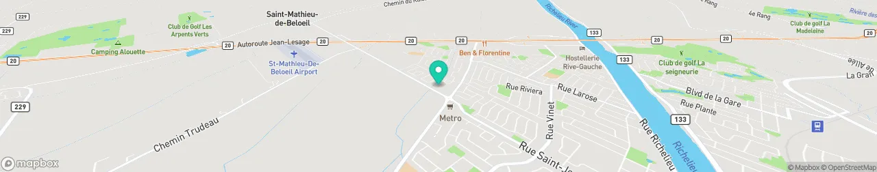 borne de recharge sur la carte