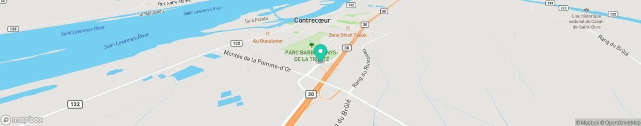 borne de recharge sur la carte