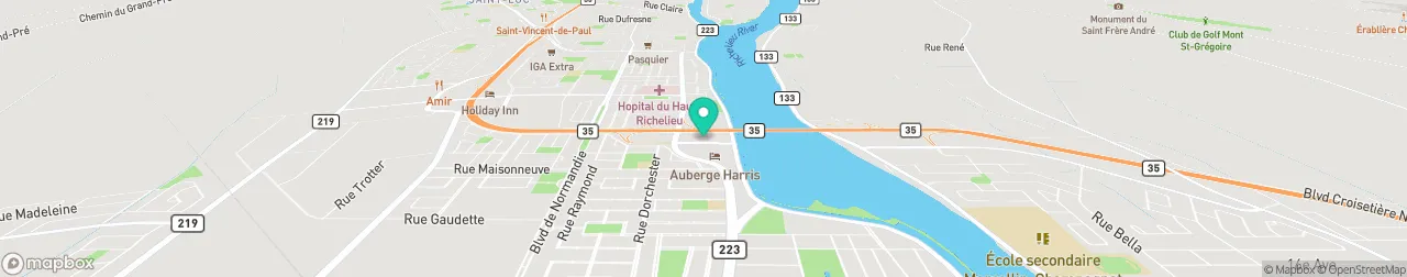 borne de recharge sur la carte