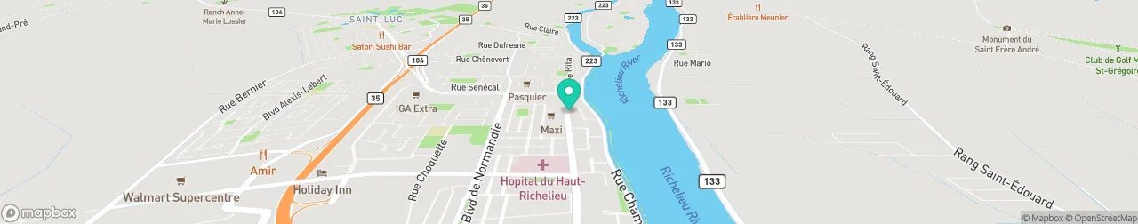 borne de recharge sur la carte