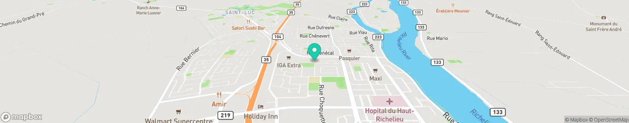 borne de recharge sur la carte