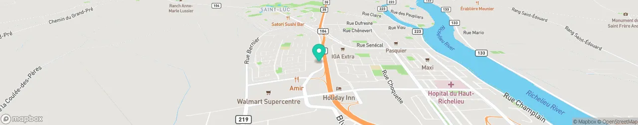 borne de recharge sur la carte