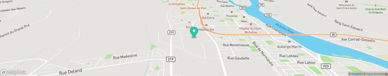 borne de recharge sur la carte