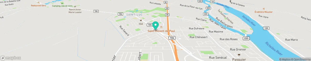 borne de recharge sur la carte