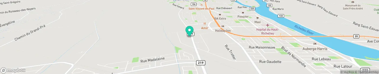 ev charging station on the map