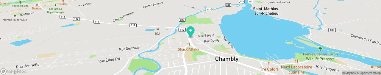 borne de recharge sur la carte