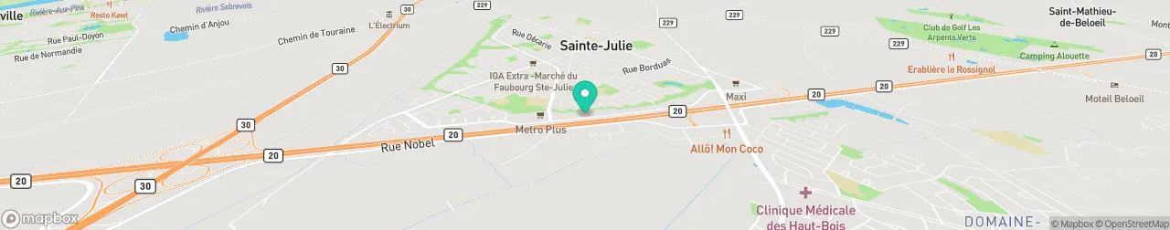 borne de recharge sur la carte