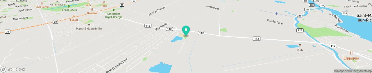 borne de recharge sur la carte