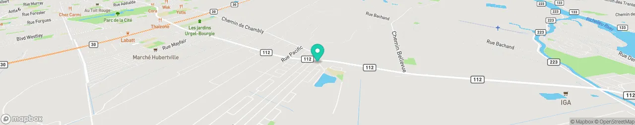 borne de recharge sur la carte