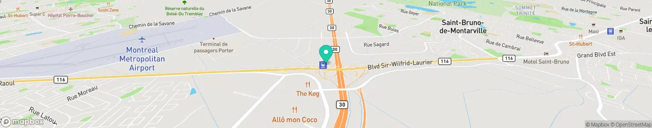 borne de recharge sur la carte