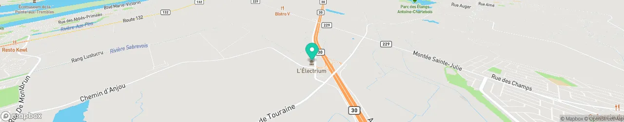 borne de recharge sur la carte