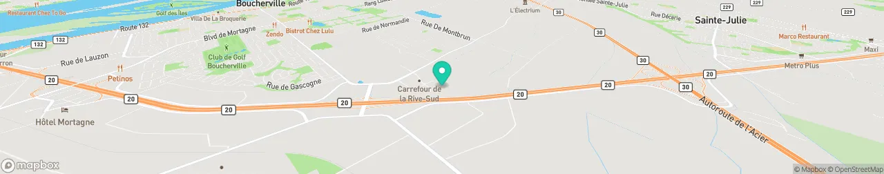 borne de recharge sur la carte