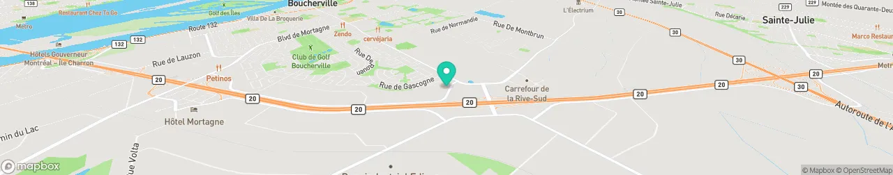 borne de recharge sur la carte