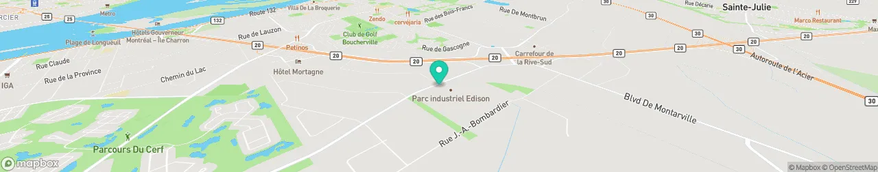 borne de recharge sur la carte