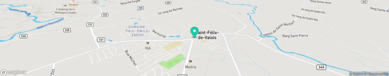 borne de recharge sur la carte