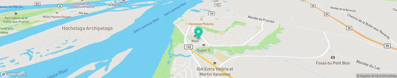 borne de recharge sur la carte