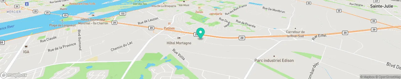 borne de recharge sur la carte