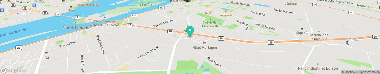 borne de recharge sur la carte