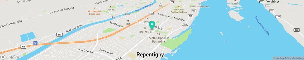 borne de recharge sur la carte