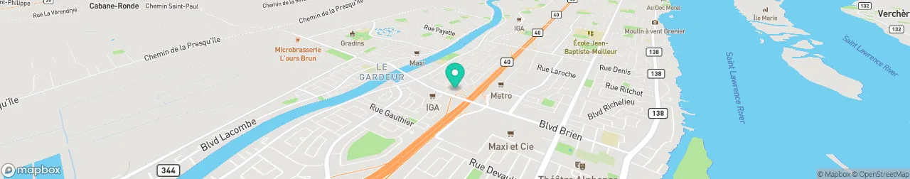 borne de recharge sur la carte