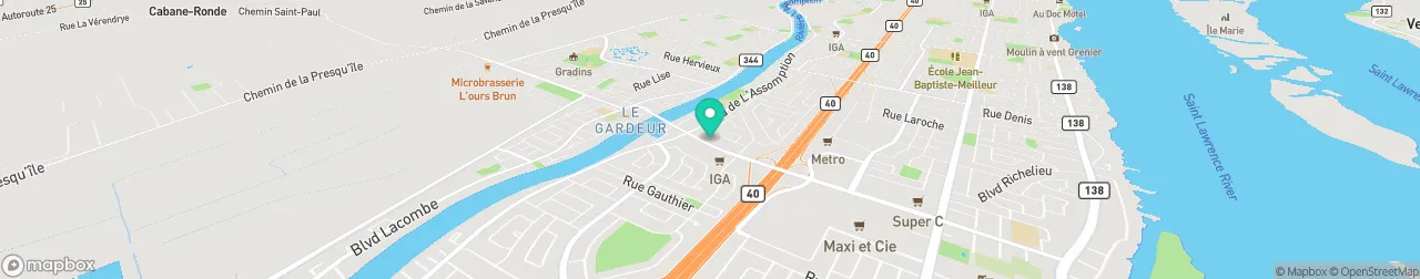 borne de recharge sur la carte