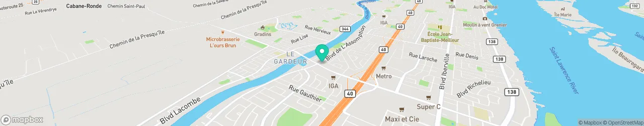 borne de recharge sur la carte