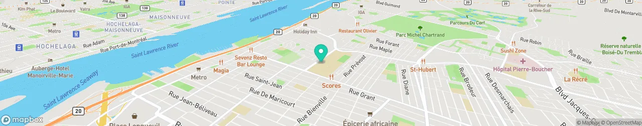 borne de recharge sur la carte