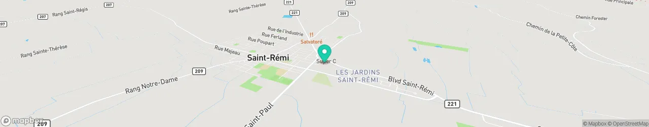 borne de recharge sur la carte