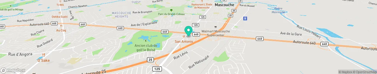 borne de recharge sur la carte