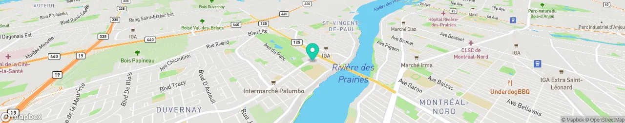 borne de recharge sur la carte