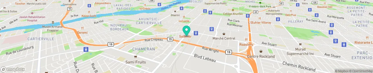 borne de recharge sur la carte