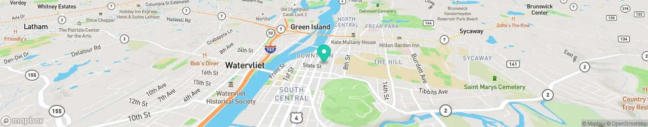 borne de recharge sur la carte