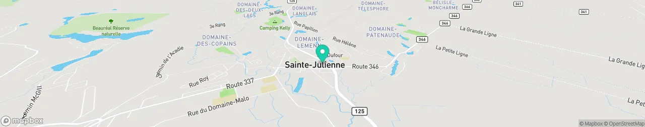 borne de recharge sur la carte