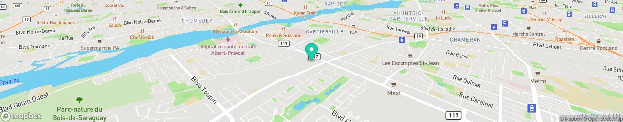 borne de recharge sur la carte