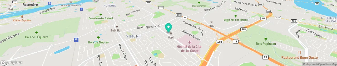 borne de recharge sur la carte