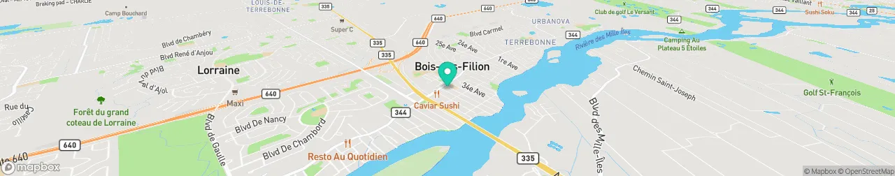 borne de recharge sur la carte