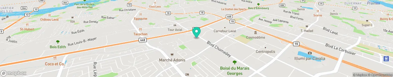 borne de recharge sur la carte