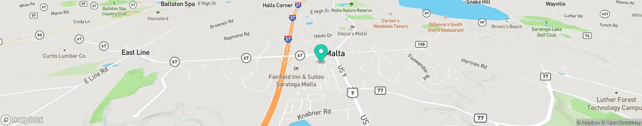 borne de recharge sur la carte