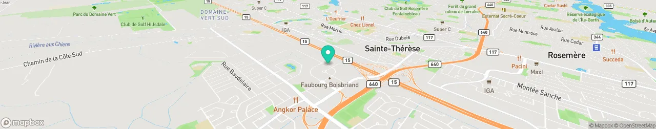 borne de recharge sur la carte