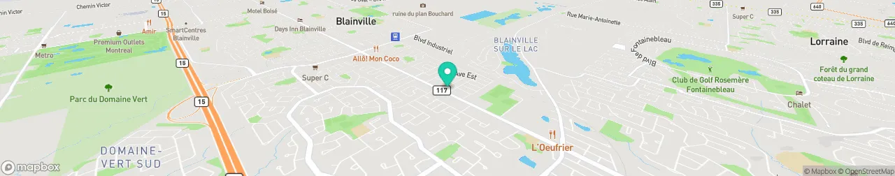 borne de recharge sur la carte