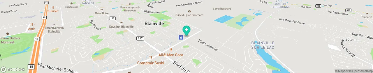 borne de recharge sur la carte