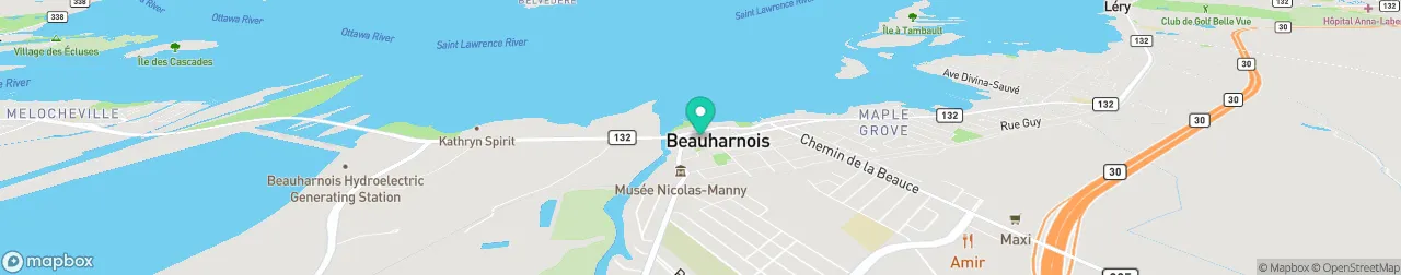 borne de recharge sur la carte