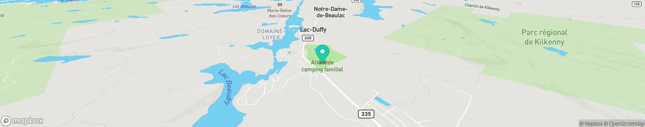 borne de recharge sur la carte