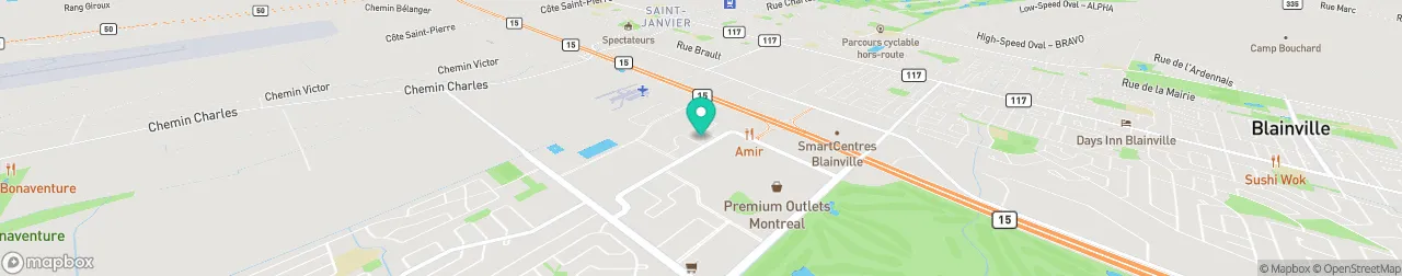 borne de recharge sur la carte