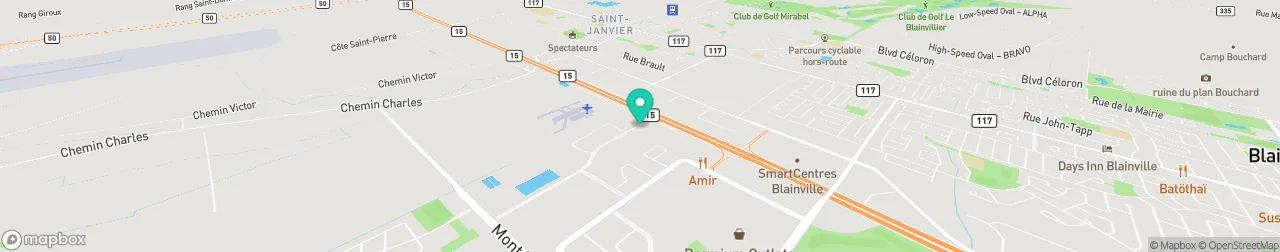 borne de recharge sur la carte