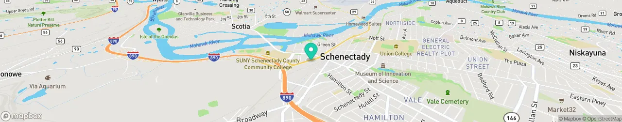 borne de recharge sur la carte