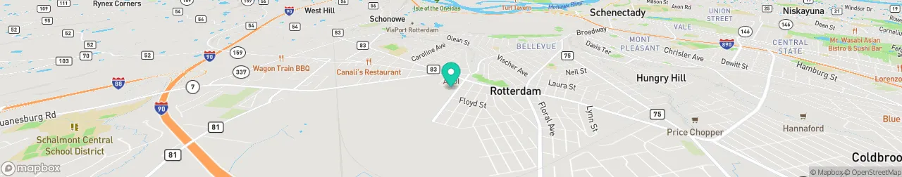 borne de recharge sur la carte