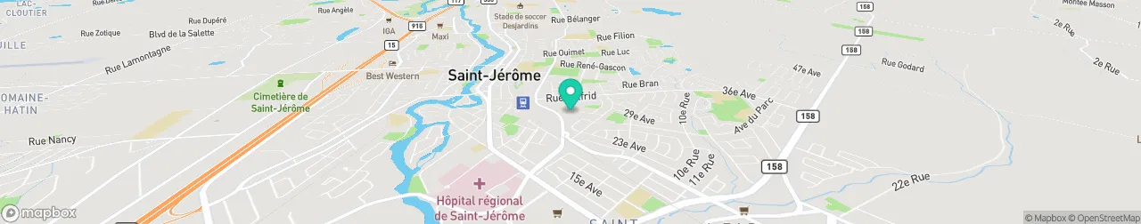 borne de recharge sur la carte