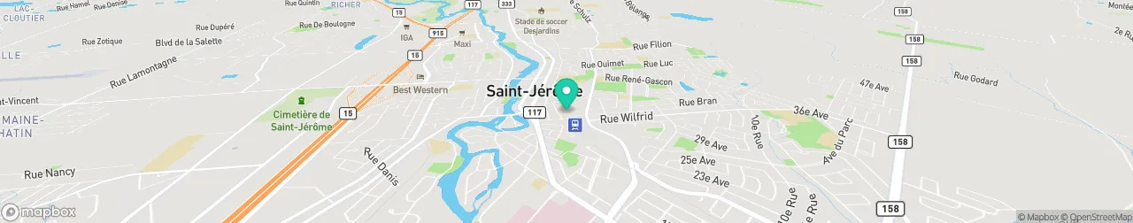 borne de recharge sur la carte